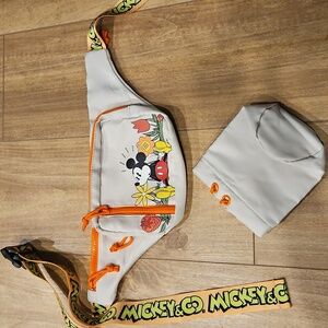Disney Mickey Mouse Mickey & Co. Crossbody Belt Bag - Cream and Orange